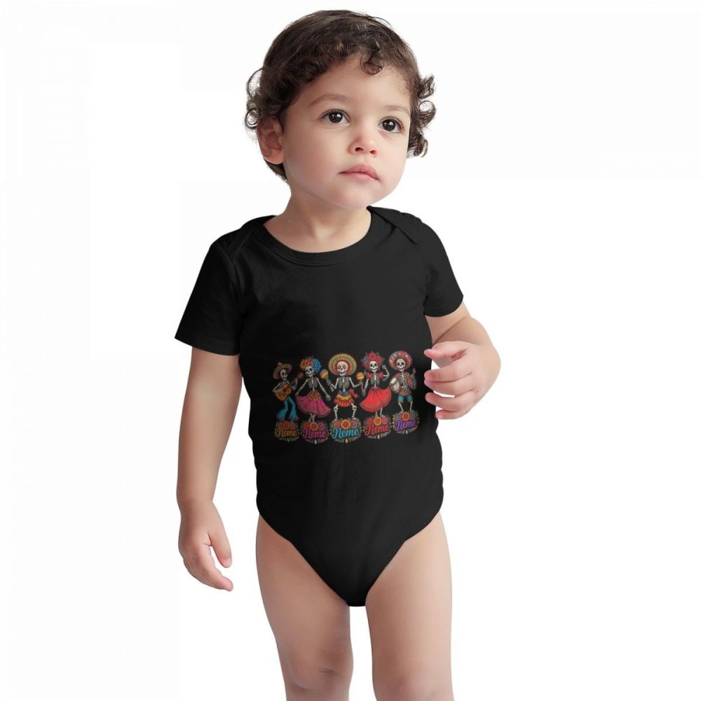 Day of the Dead Celebration Baby Short-Sleeve Onesie