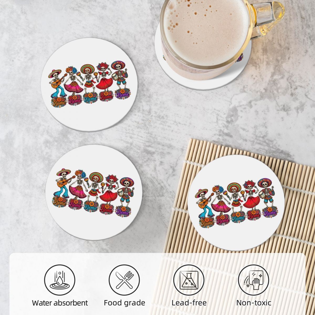 Ceramic Coaster Set of 4