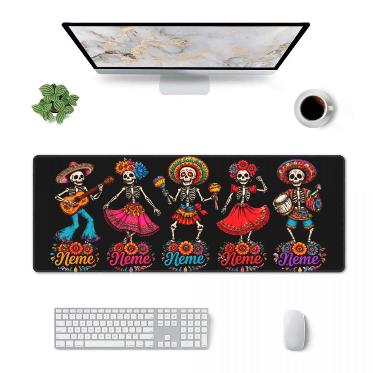 Day of the Dead Celebration Desk Mat 11.8×31.5 in