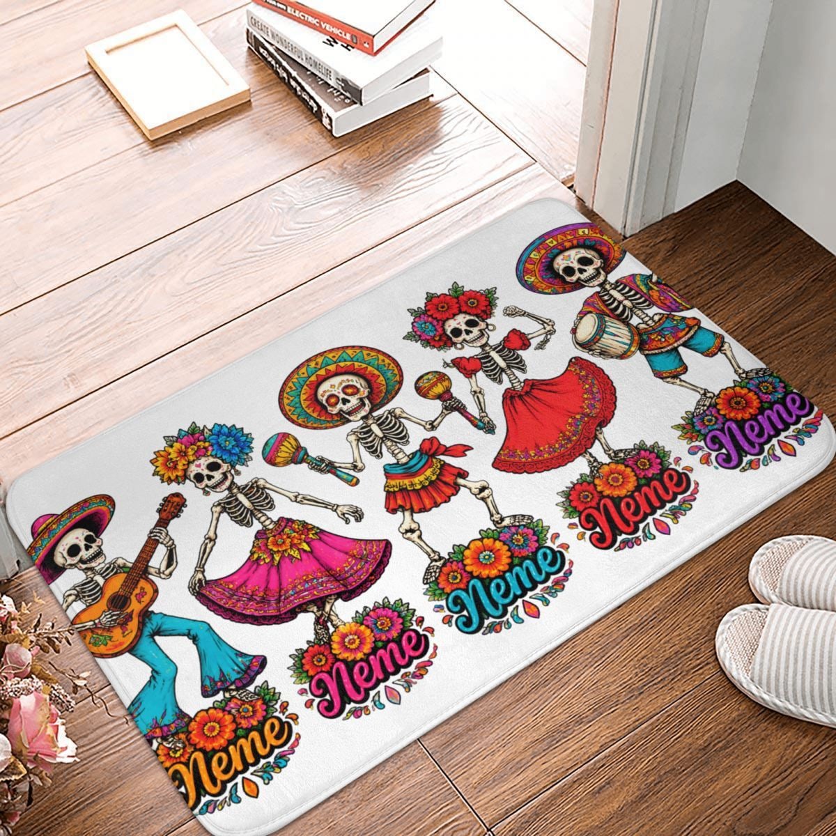 Day of the Dead Celebration Doormat 16×24 in