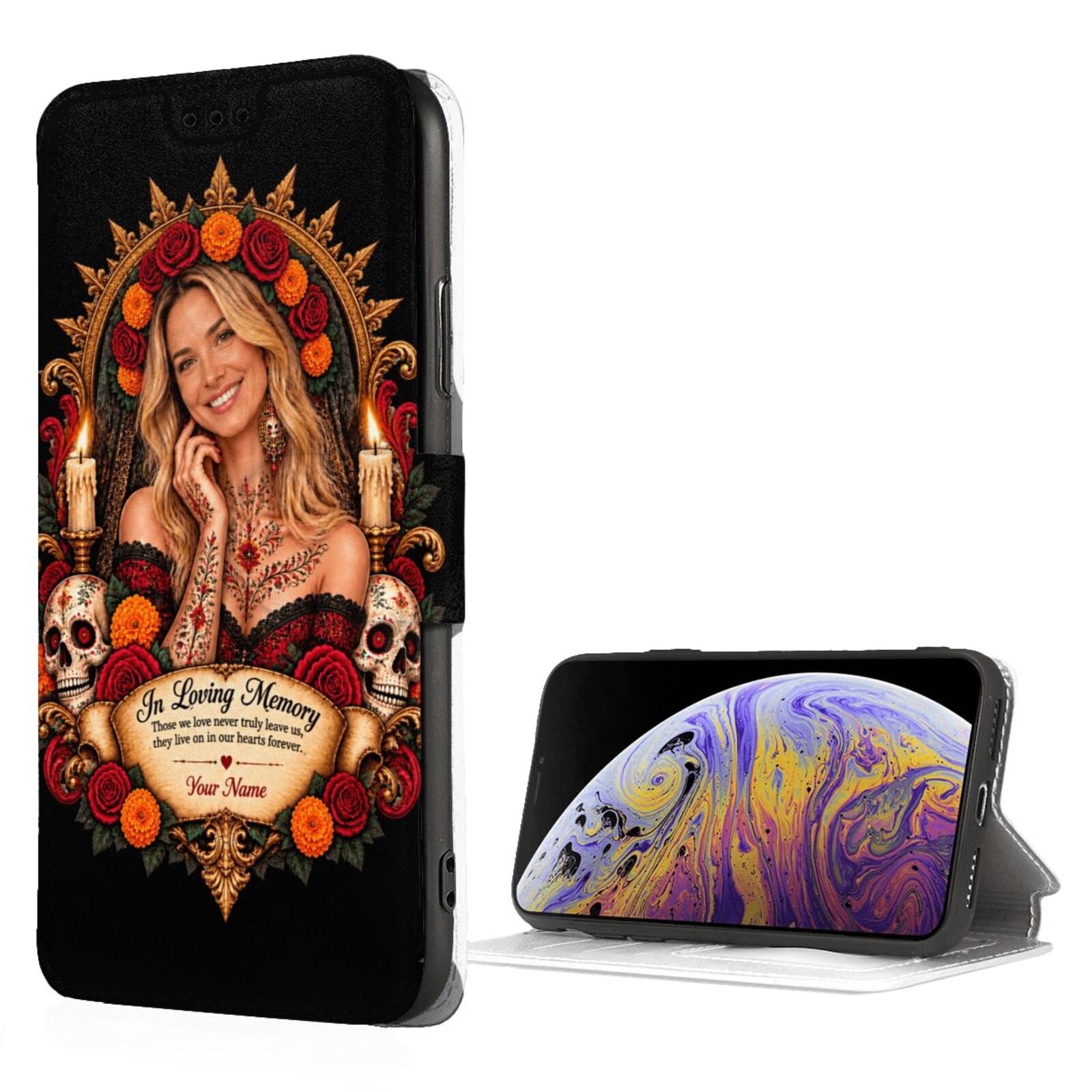 Day of the Dead Portrait iPhone Case