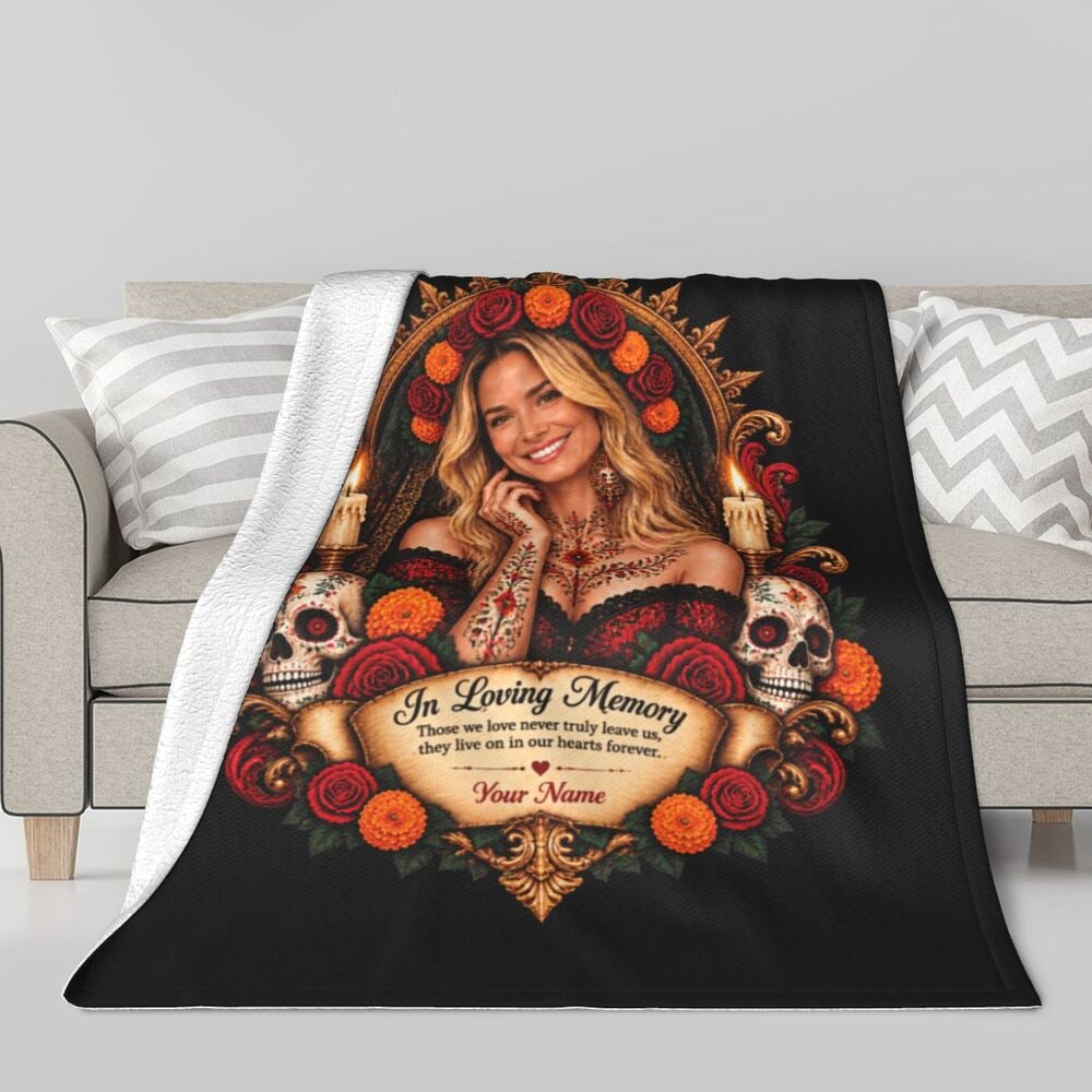 Sherpa Fleece Blanket — front-6
