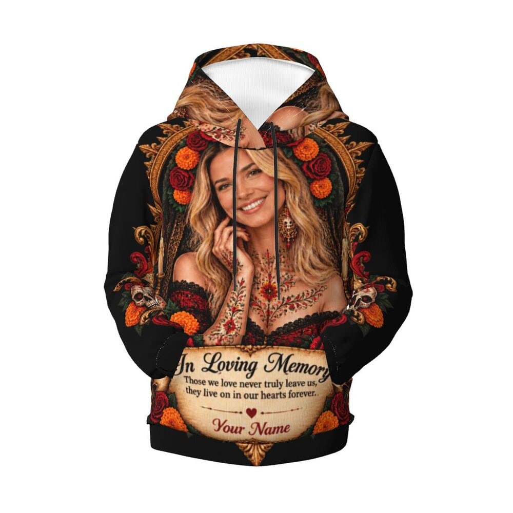 Porträt zum Tag der Toten Jugend-Hoodie