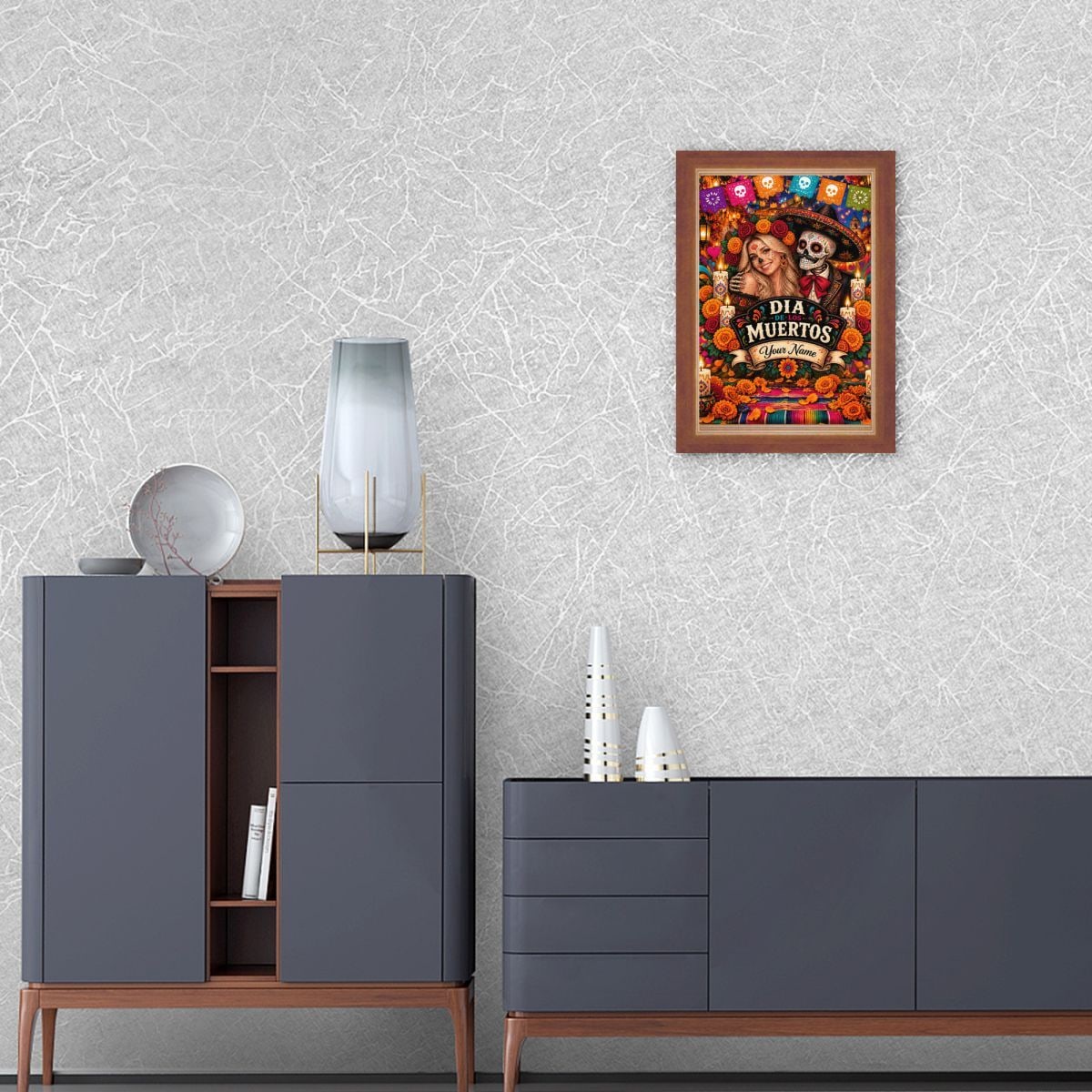 Brillo de cempasúchil del Día de Muertos 300-Piece Jigsaw Puzzle