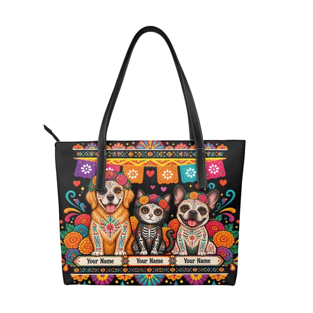 Day of the Dead Pets Canvas Handbag