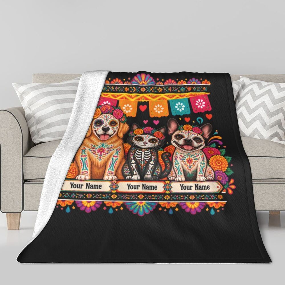 Sherpa Fleece Blanket — front-9