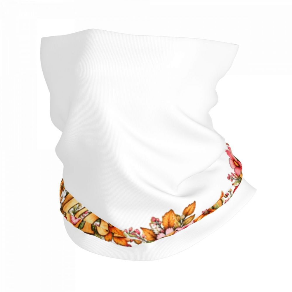 Thanksgiving Floral Portrait Bath Towel