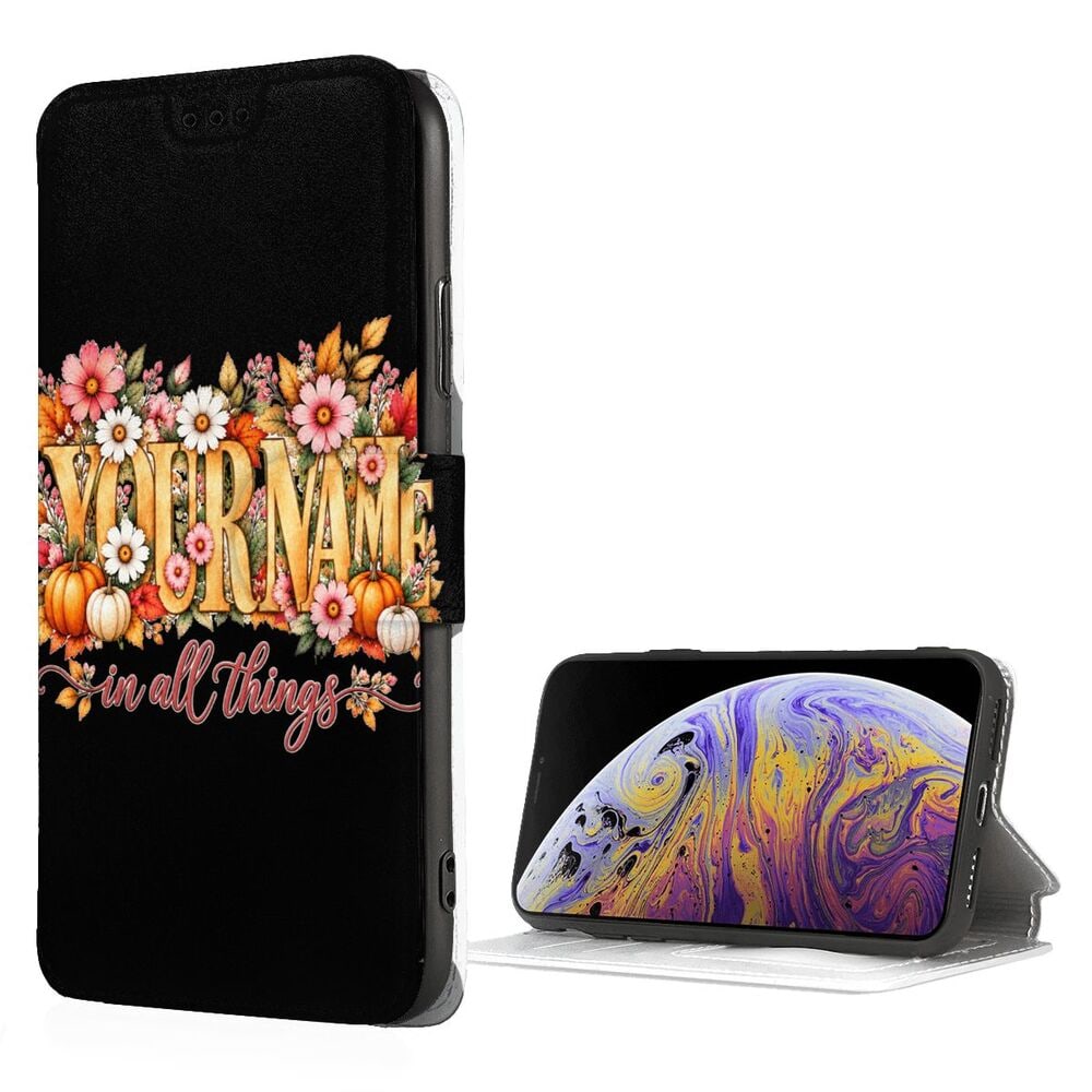Thanksgiving Floral Portrait iPhone Case