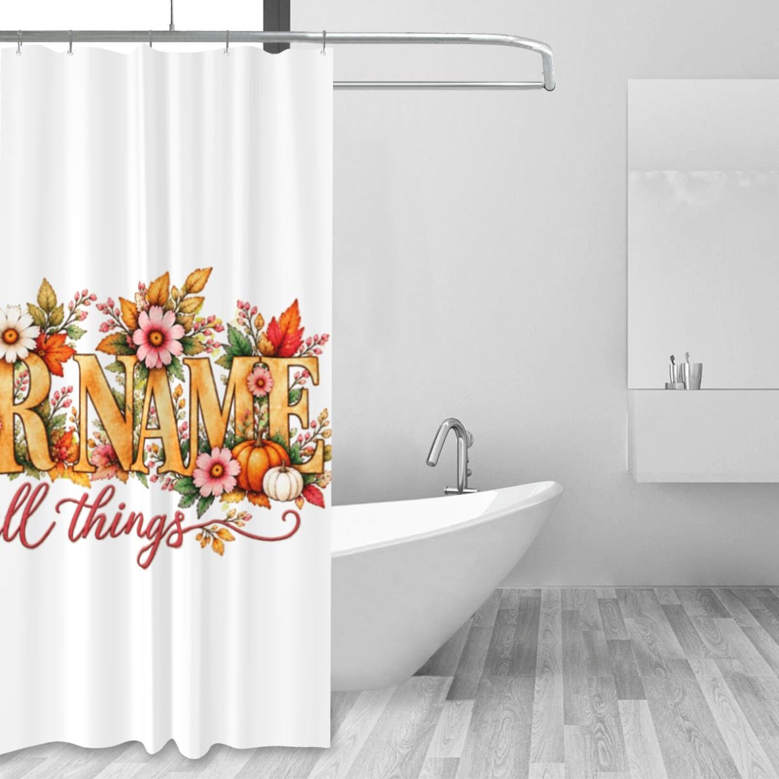 Cortina de ducha 60×72 pulgadas — front-3