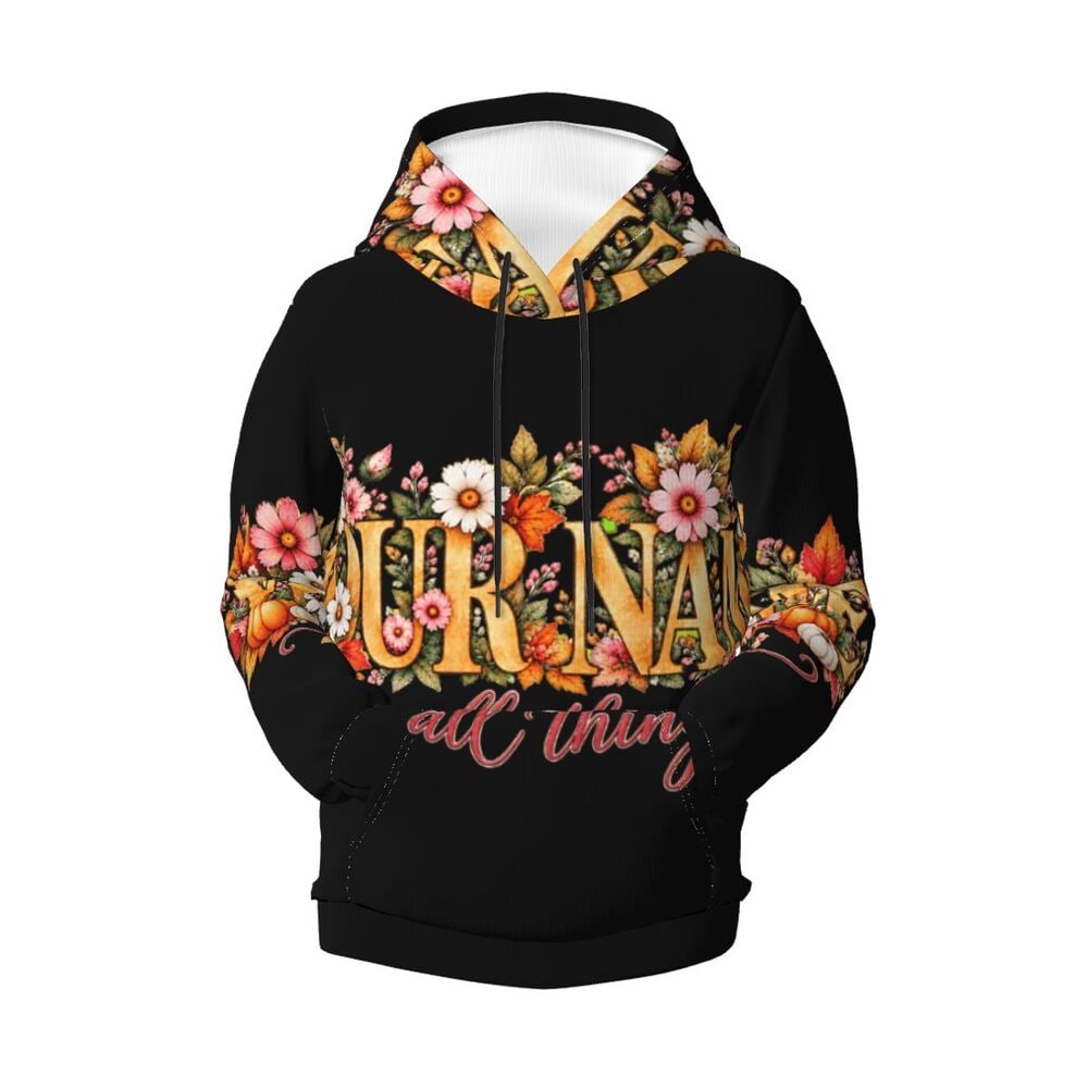 Thanksgiving Floral Portrait Youth Hoodie