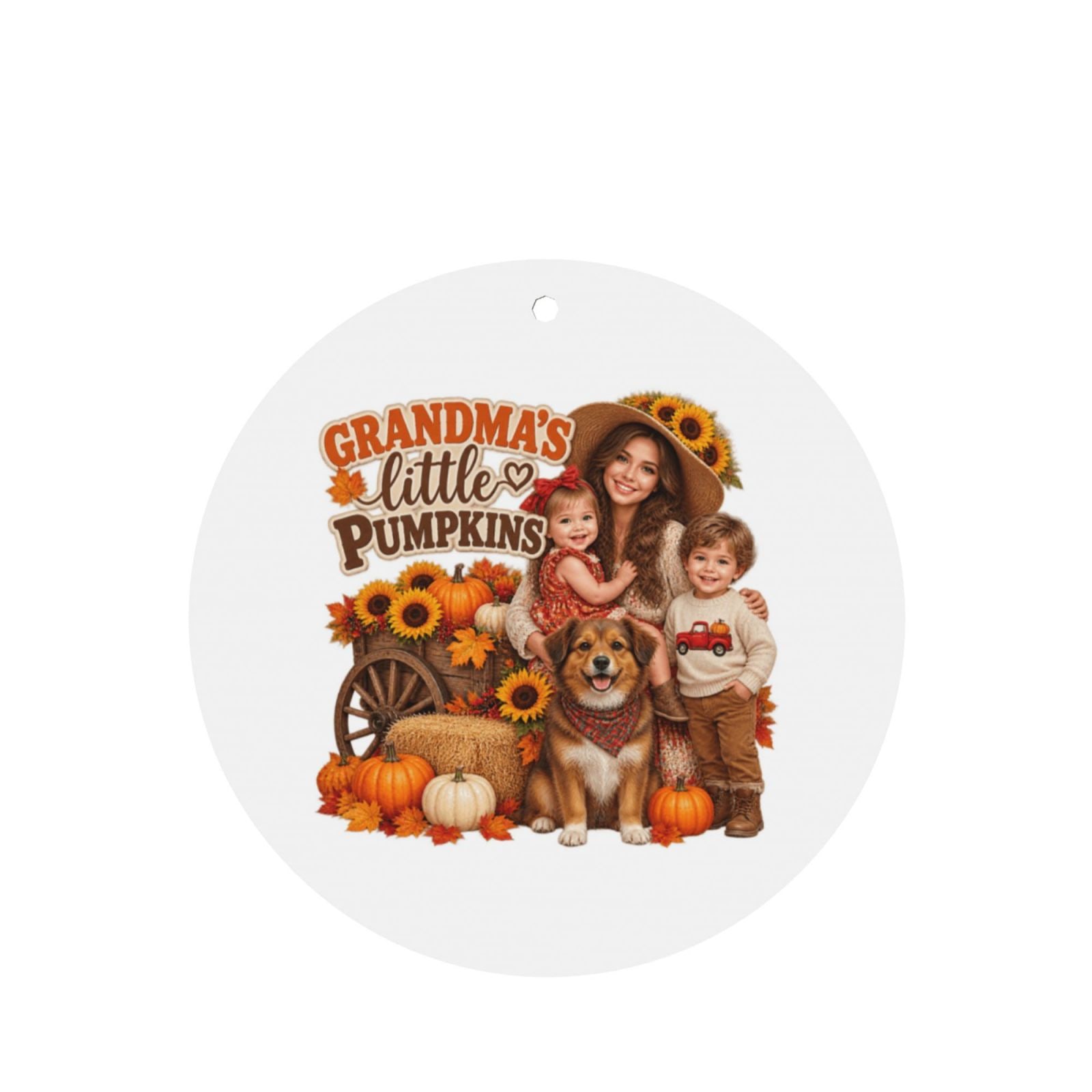 Thanksgiving Family Portrait Car Air Freshener
