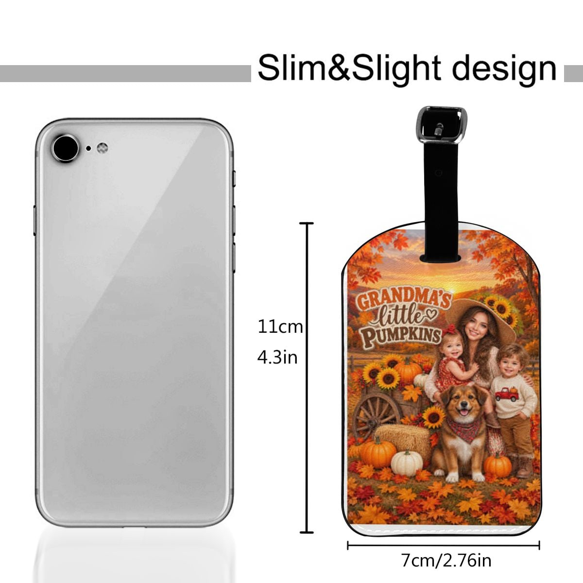 Thanksgiving Family Portrait Luggage Tag
