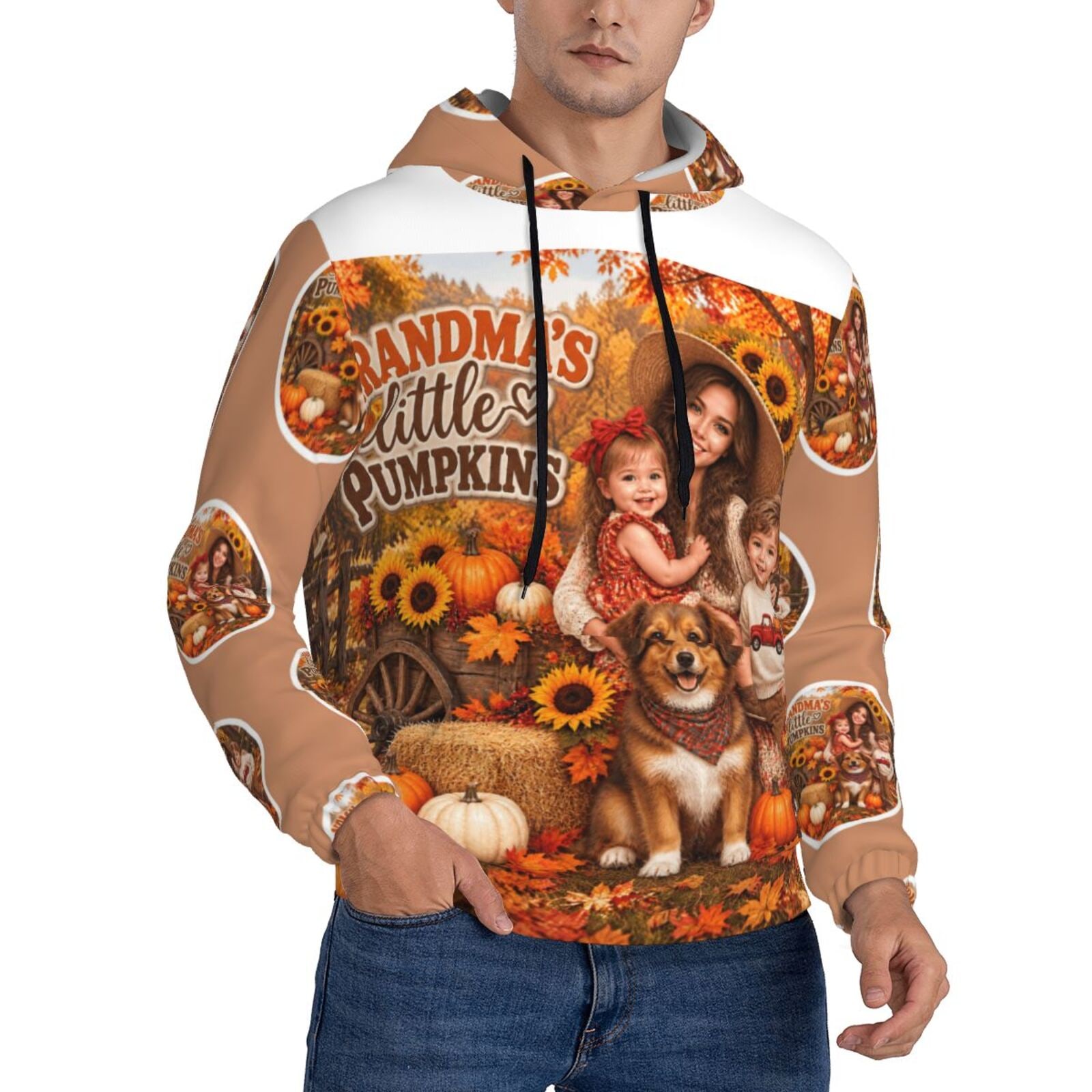Thanksgiving Family Portrait Sweat à capuche pour homme