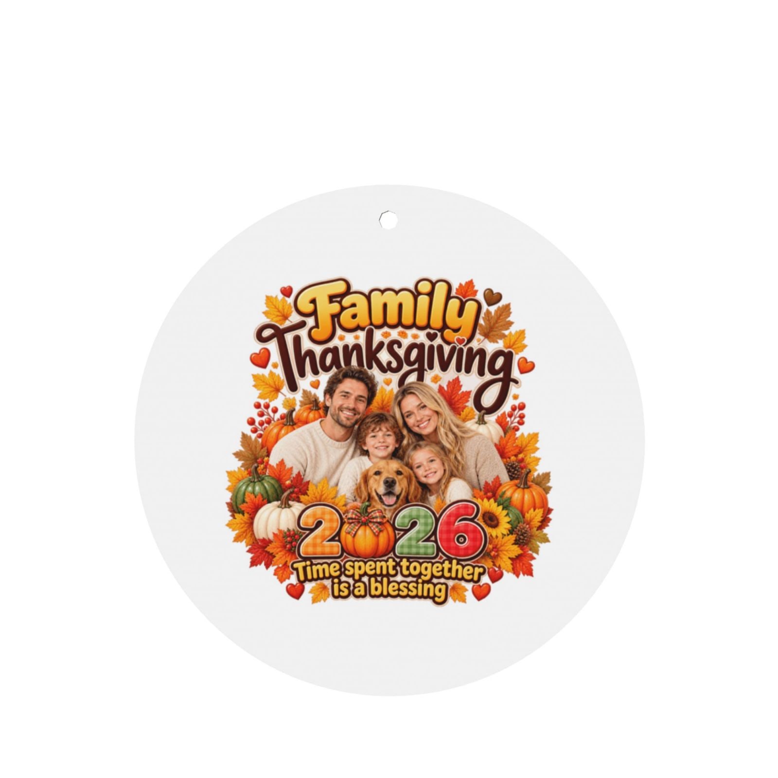 Thanksgiving Family Blessing Car Air Freshener