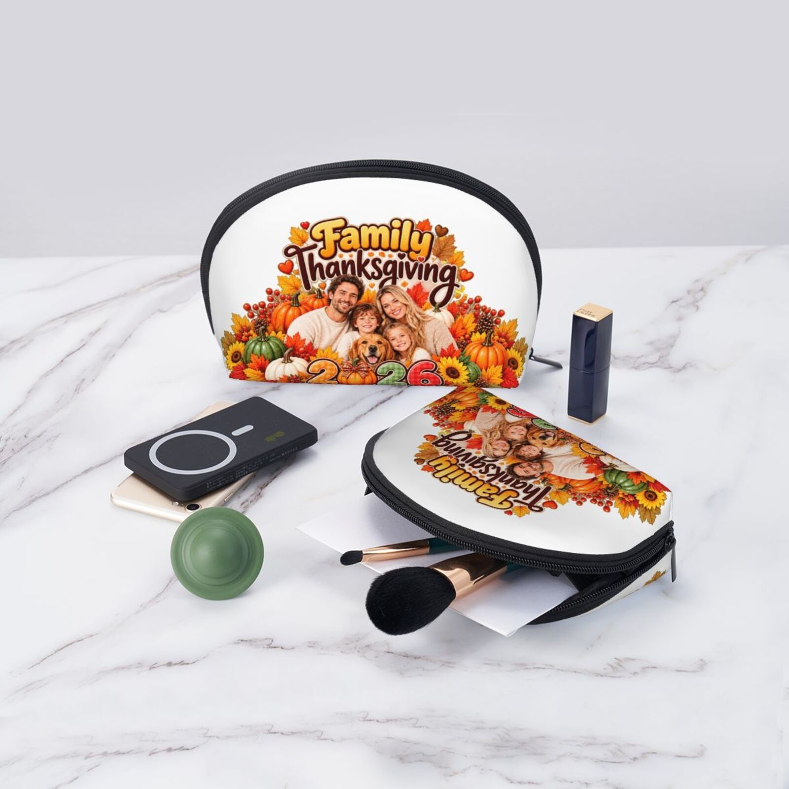 Thanksgiving Family Blessing Clutch Pouch