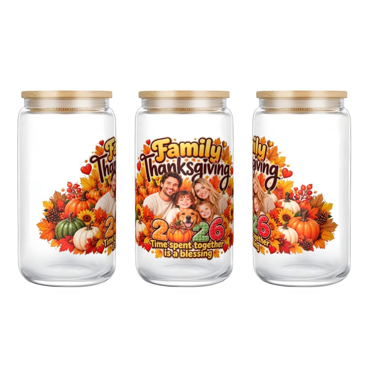 16oz Glass Can with Bamboo Lid — gallery-8