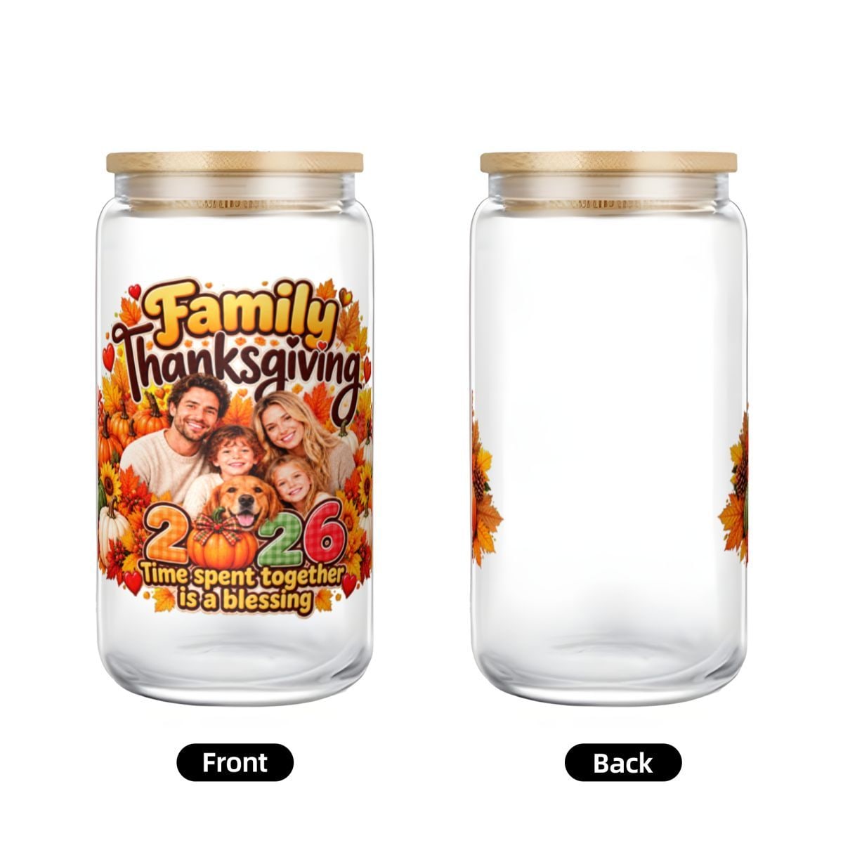 16oz Glass Can with Bamboo Lid — gallery-7
