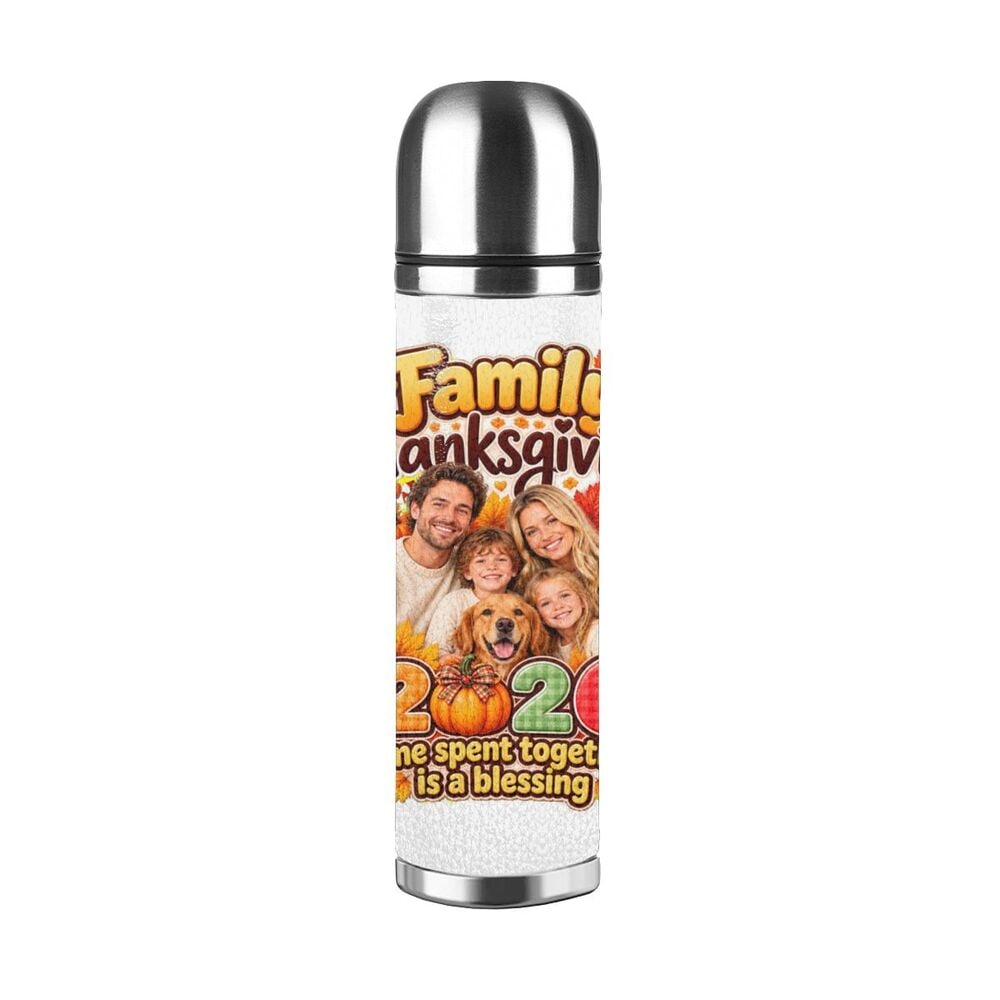 Thanksgiving Family Blessing Stainless Steel Water Bottle