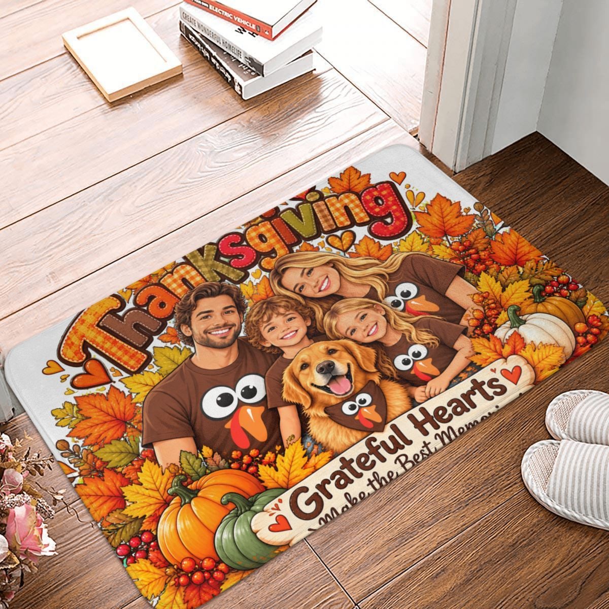 Thanksgiving Family Joy Doormat 16×24 in