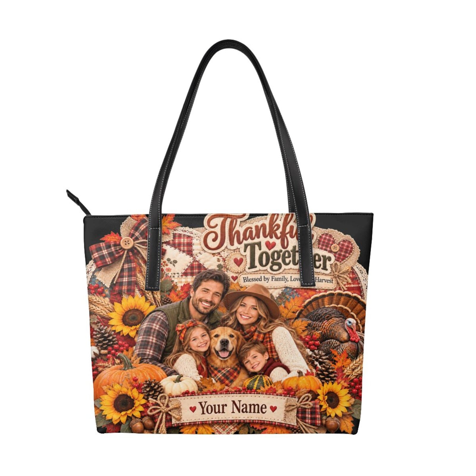 Thanksgiving Family Portrait 14 Canvas-Handtasche