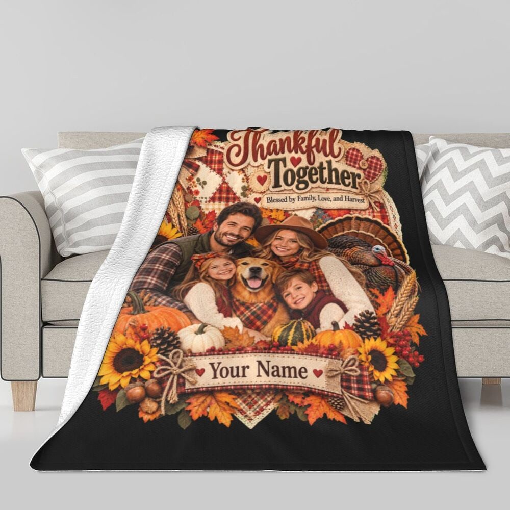 Sherpa Fleece Blanket — front-3