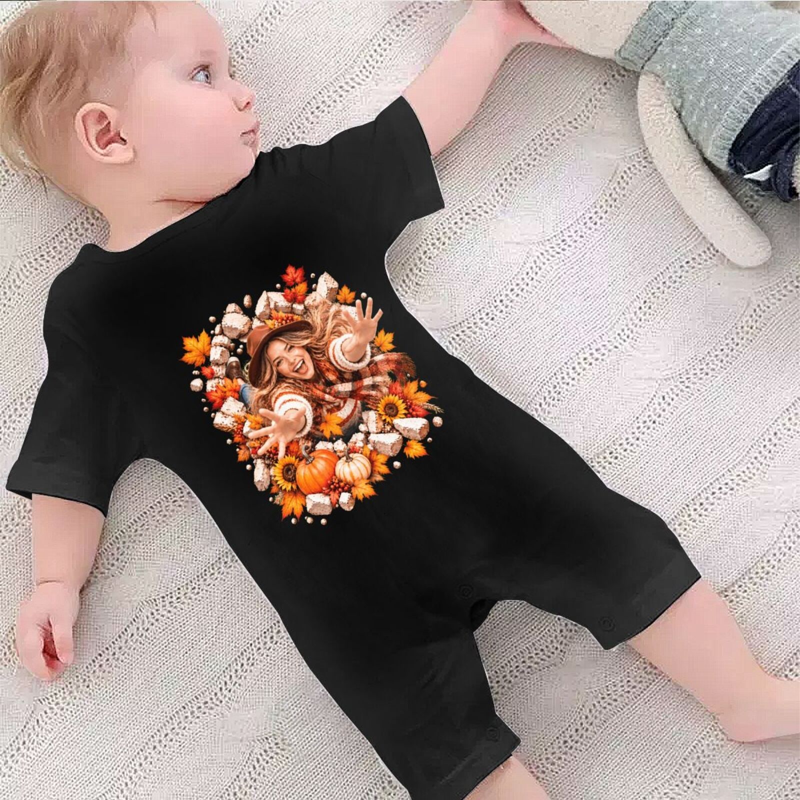 Thanksgiving Joy Burst Baby Jumpsuit
