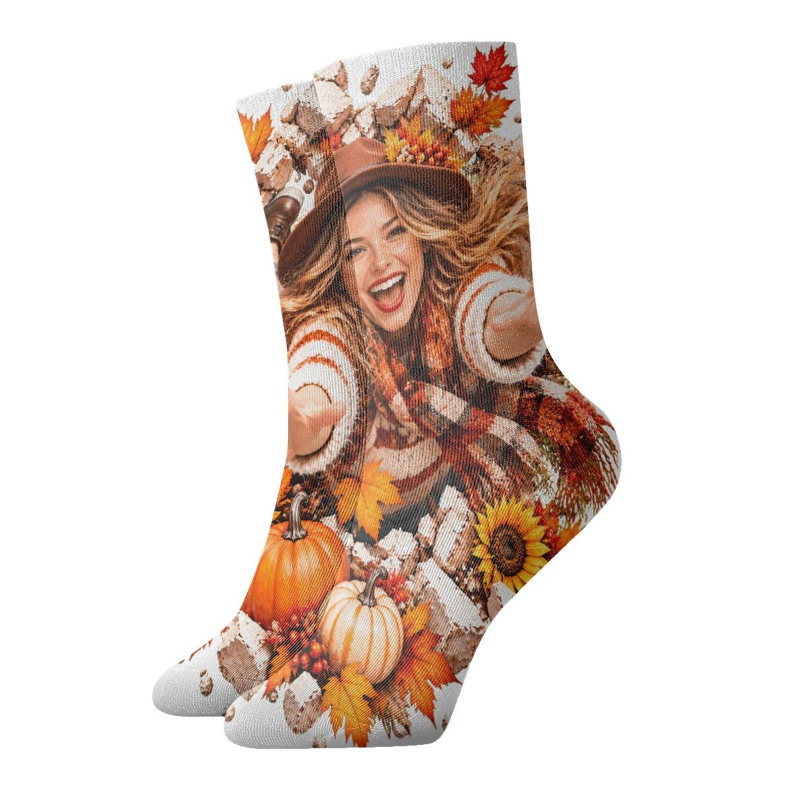 Thanksgiving Joy Burst Crew Socks
