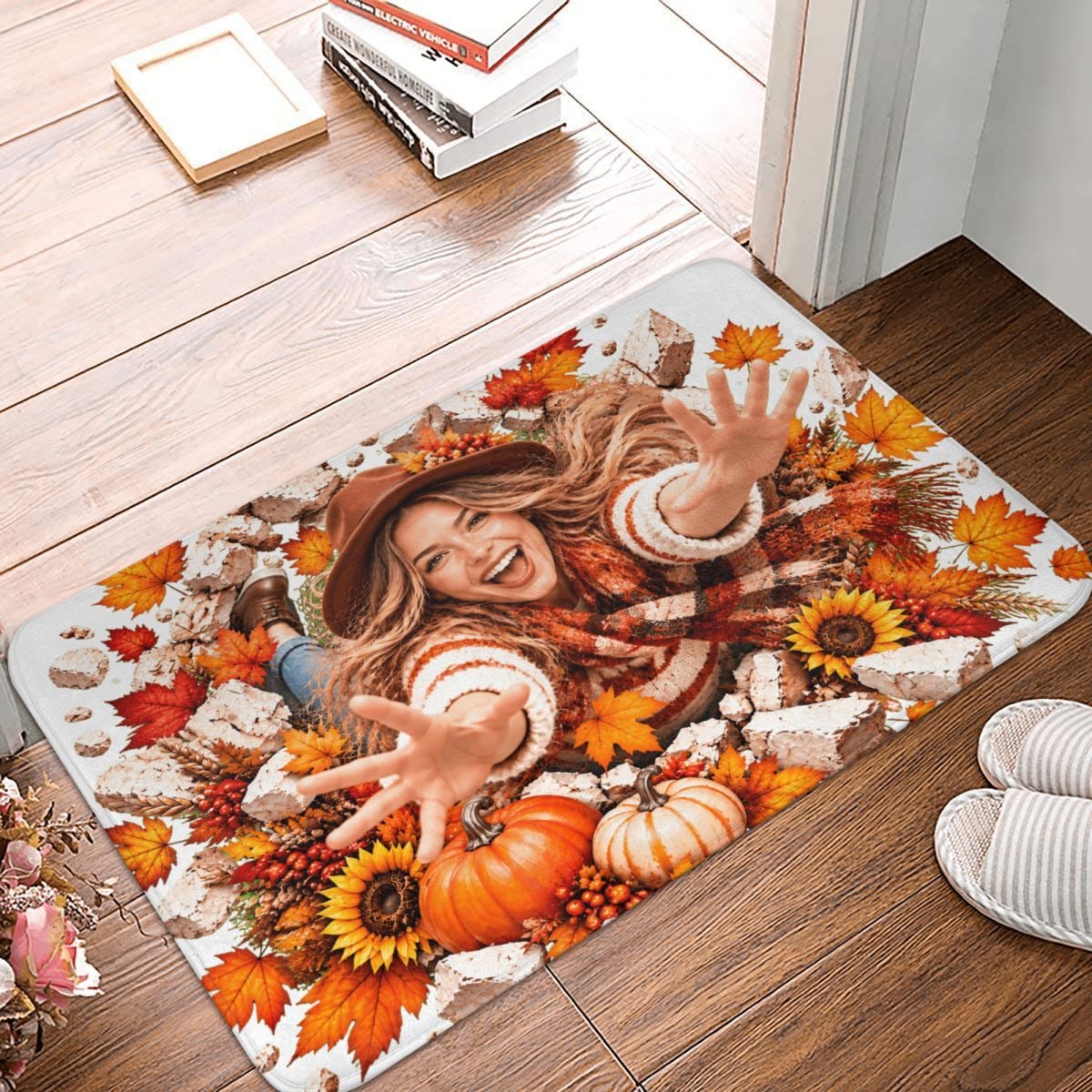 Explosión de alegría de Acción de Gracias Doormat 16×24 in