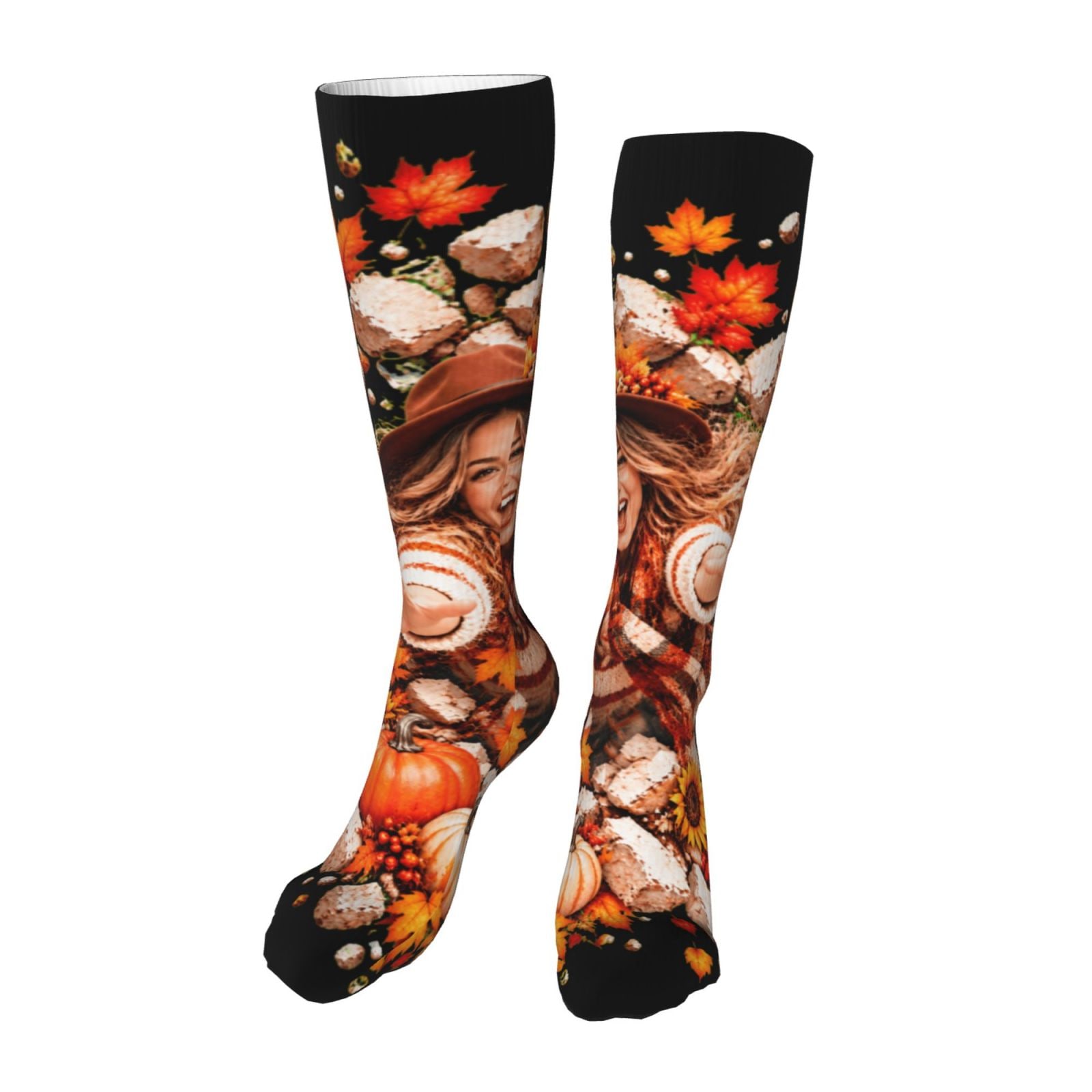 Thanksgiving Joy Burst Knee High Socks
