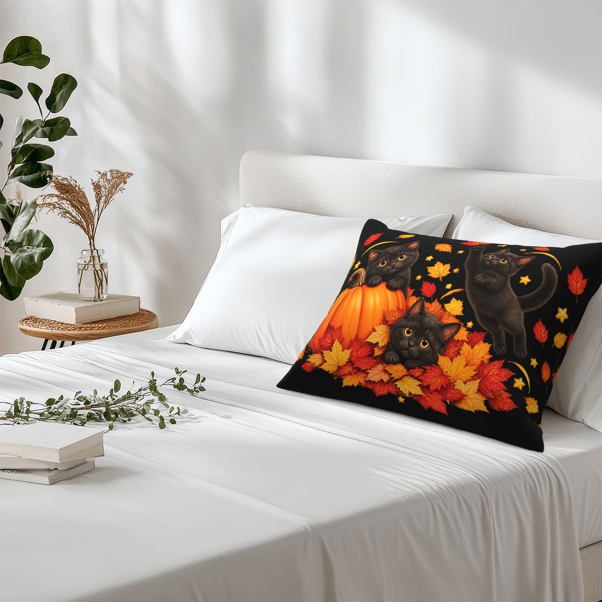 Thanksgiving Autumn Whimsy Fleece Pillow Case