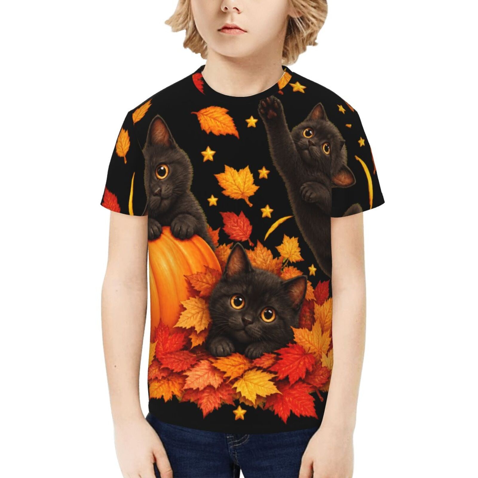 Capricho otoñal de Acción de Gracias Camiseta para niños