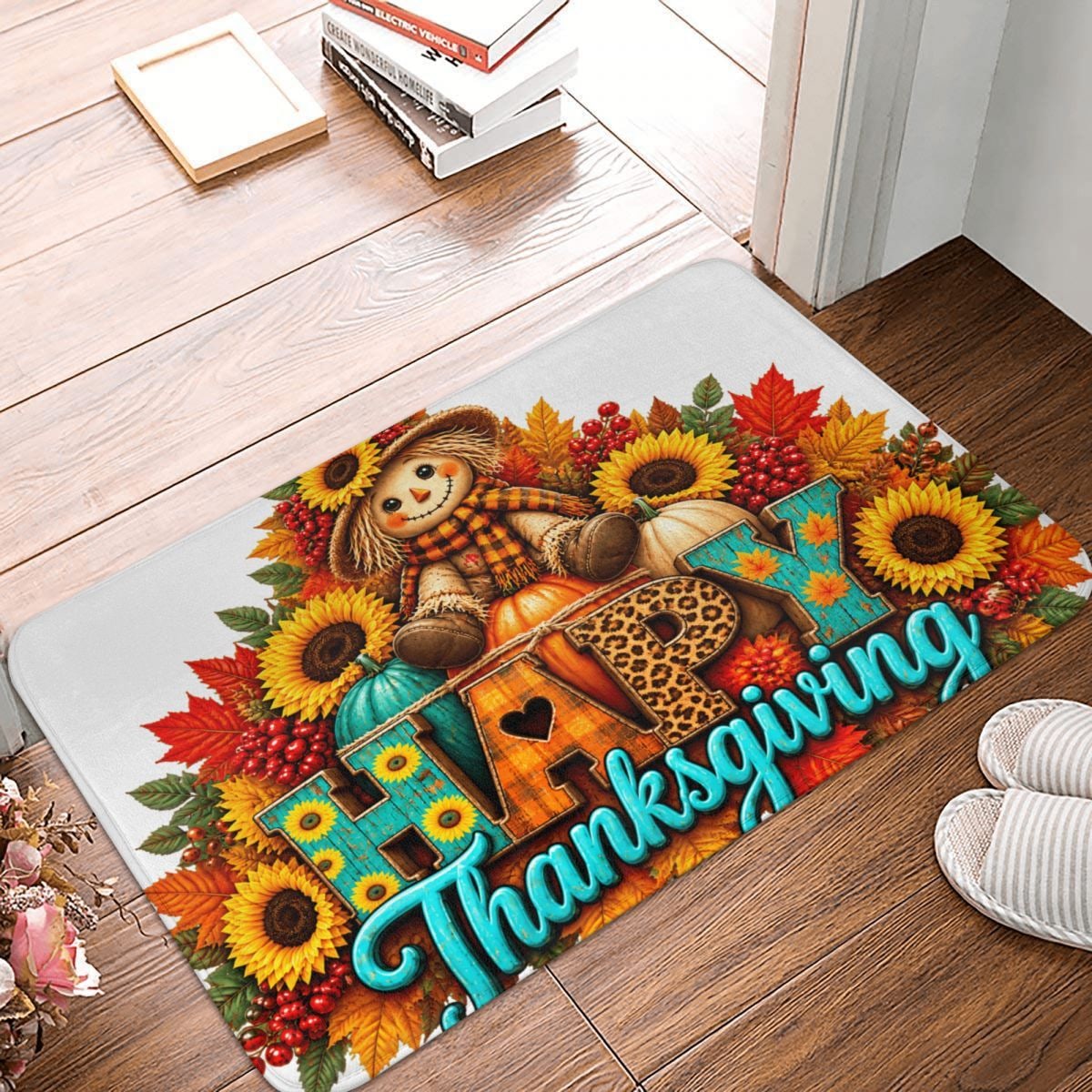 Erntedank-Katzenfreude Doormat 16×24 in
