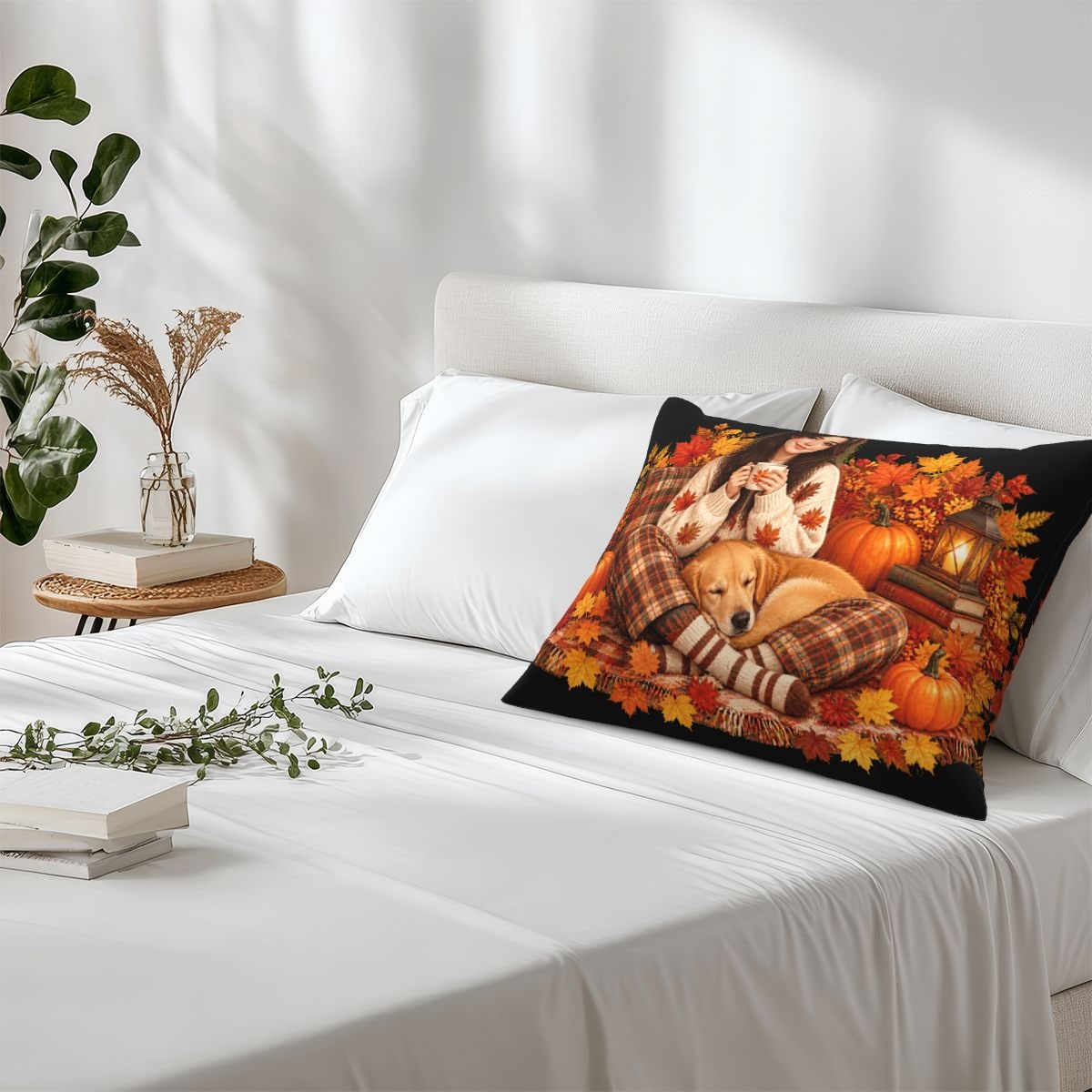 Thanksgiving Cozy Moments Fleece Pillow Case