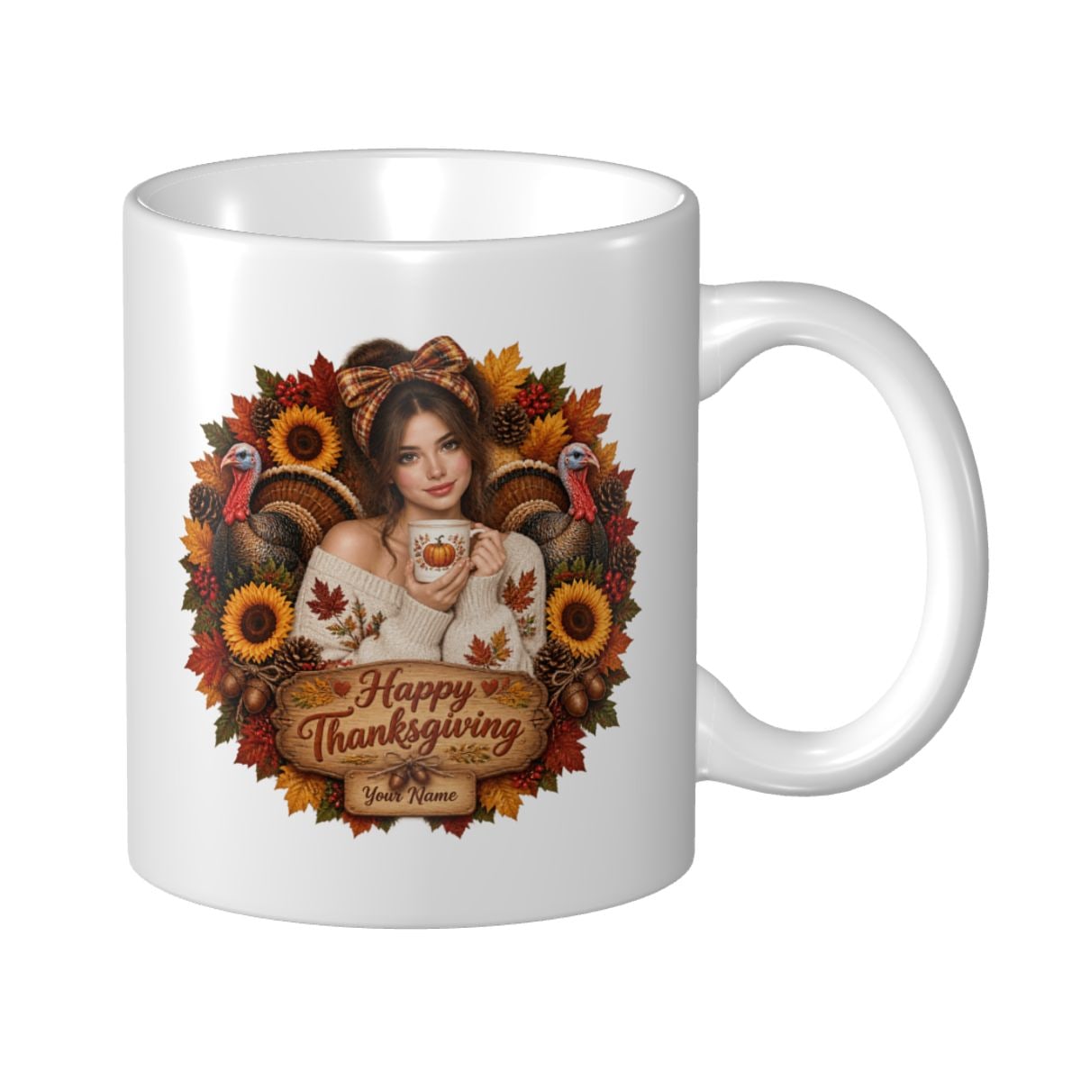 Tasse blanche brillante 11 oz — gallery-4