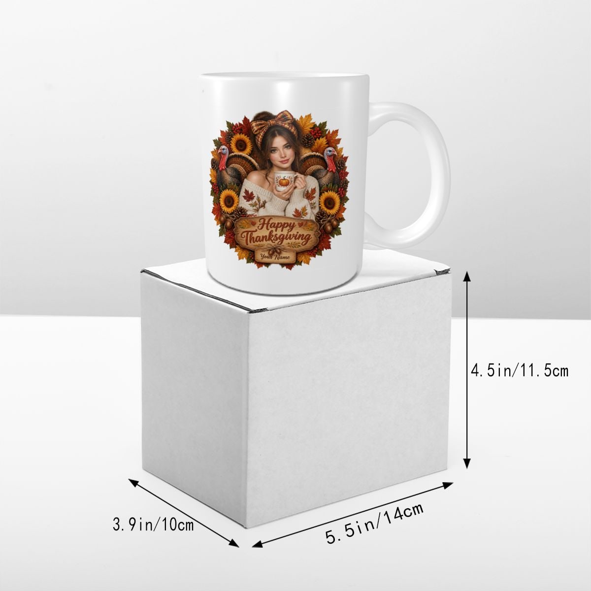 Tasse blanche brillante 11 oz — gallery-8