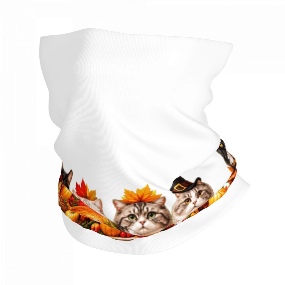 Thanksgiving Feline Feast Serviette de bain