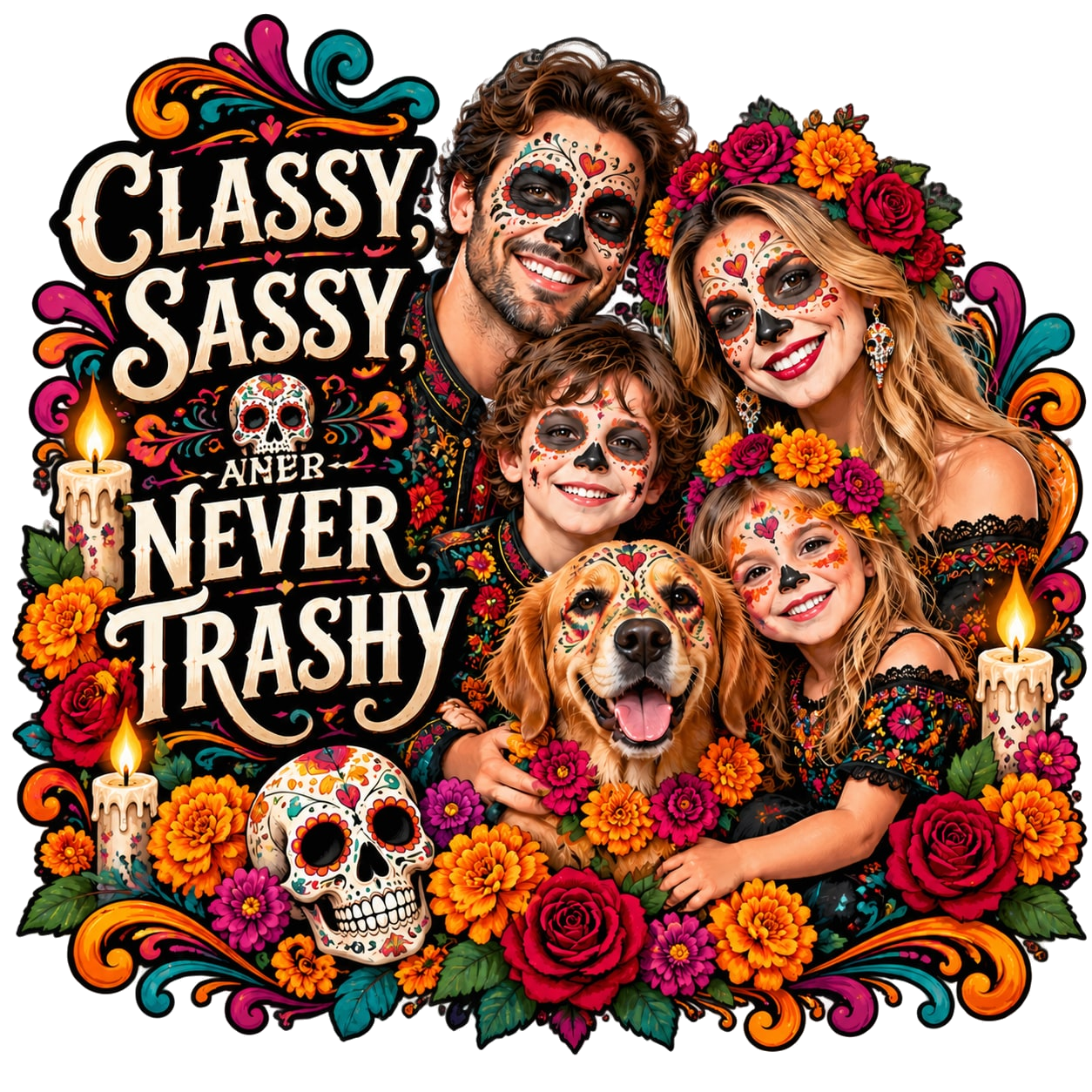 Day of the Dead Family Portrait